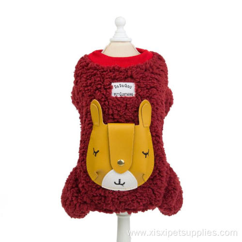 Eco-friendly comfortable cute winter fleece dog clothes